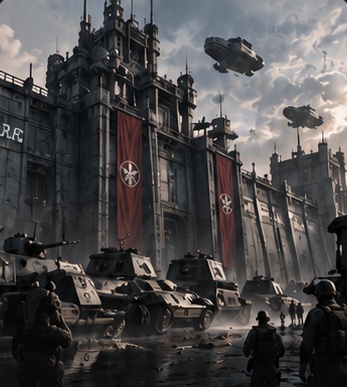 Red Alert Universe scene